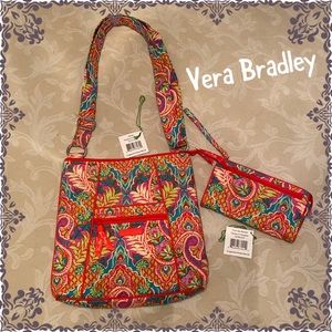 Vera Bradley Crossbody Bag and Matching Wallet